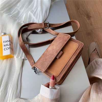 

Advanced foreign gas bag chic retro foreign gas bag new 2019 autumn small square bag single shoulder oblique satchel bag