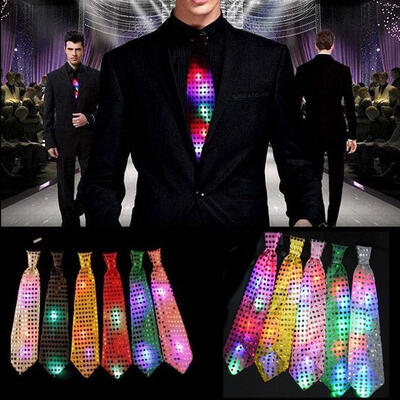 

Details about LED Flashing Light Up Sequin Bowtie Necktie Mens Boys Party Bow Tie Wedding Gift