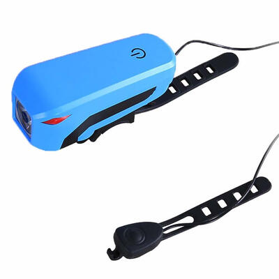 

USB Rechargeable Waterproof LED Bicycle Front Light with Electric Horn Bell