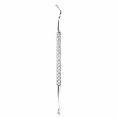 

Dual-Headed Groove Pick Toe Finger Cuticle Pusher Steel Dead Skin Remover
