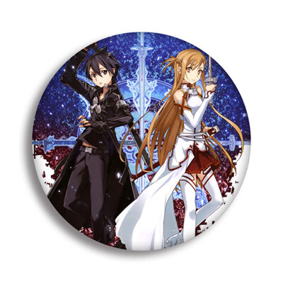 

Anime Sword Art Online Cartoon Brooch Pin Pins Badge Accessories For Clothes Backpack Decoration Best Gift for Anime Fans Gift