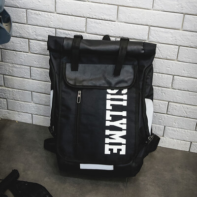 

Backpack mens ultra-large ins reflective backpack ulzzang high school students fashion bags