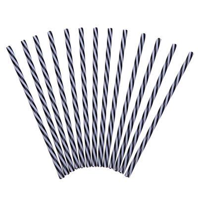 

25pcs Reusable Plastic Thick Straws Drinking Tube Party Supplies with Brush