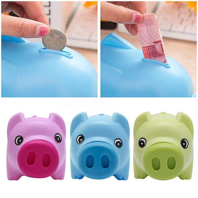 

Coin Saving BoxCute Plastic Piggy Bank Coin Money Cash Collectible Saving Box Pig Toy Kids GiftPlastic Piggy Bank