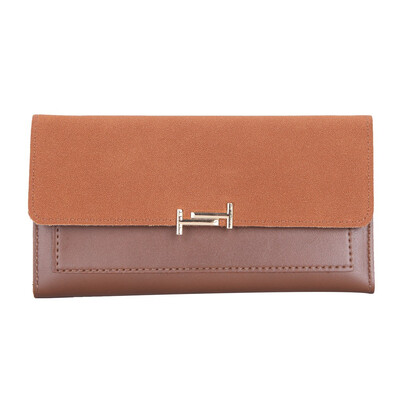 

Tailored Women Long Wallet Large Capacity Matte Thin Mobile Phone Bag Wallet Card Bags