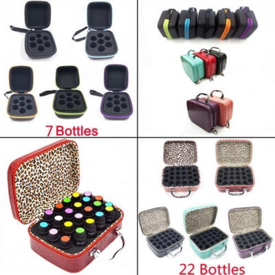 

Essential Oil Case 22 Bottles 5-15ML Perfume Box Portable Holder Storage Bag MMJ