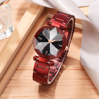 

RM Cool MultiAngle Fashion Simple Raise Star Sky Dial Ladie Steel Belt Quartz Watch