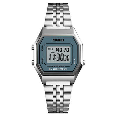 

SKMEI 30m Waterproof Fashion Sports Digital Wristwatch Watch W Stainless Steel Strap For Men