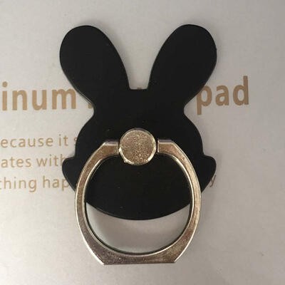 

Cute Rabbit Ear Metal Ring Stand Creative Universal Cartoon Kickstand For Phone