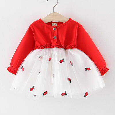 

Toddler Kids Baby Girls Embroideried Tulle Patchwork Tutu Princess Party Dress