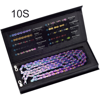 

SUMC 9101112 Speed 116 Links Bike Bicycle Shift Chain Road MTB Semi-Hollow