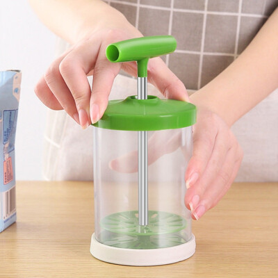 

Manual Milk Frother Foamer Creamer Maker Double Mesh Stainless Steel Hand Pump