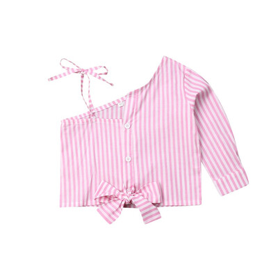 

Baby Girl Kid Off Shoulder Summer Tops Clothes Infant Newborn T Shirt Blouse