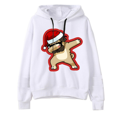 

Tailored Women Christmas Print Hooded Long Sleeves Sweatshirt Hooded Pullover Tops Shirt