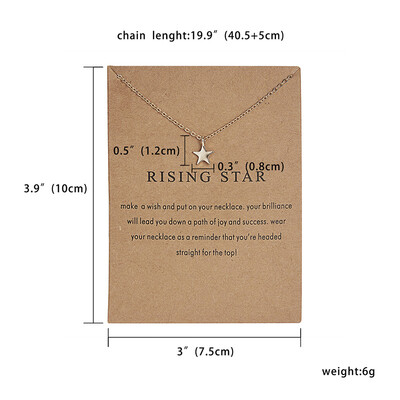 

Hot Sale Sparkling full star gold-color Pendant necklace Clavicle Chains Statement Necklace Women JewelryHas card