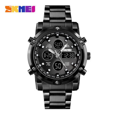 

SKMEI 1389 Male Digital Business Watch Luxury Fashion Sport Wristwatch Waterproof Stainless Steel Watches