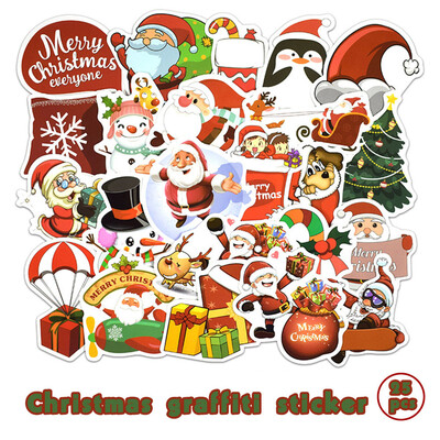 

〖Follure〗Christmas Graffiti Decals Skateboard Laptop Luggage car Guitar bicycle Stickers