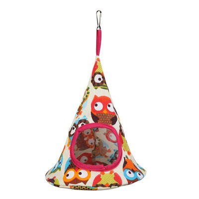 

Cone Shape Parrot Hanging House Comfortable Birds Nest Small Animals Cage