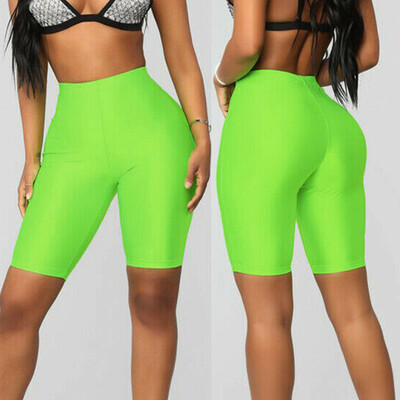 

Gobestart Fashion Womens Bike Yoga Elastic High Waist Shorts Leggings Sports Casual Pants