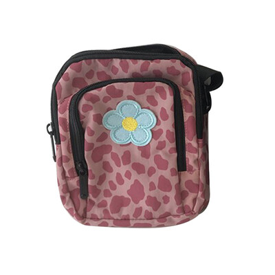 

Fashion Women Flower Pattern Square Zipper Small Nylon Crossbody Shoulder Bag