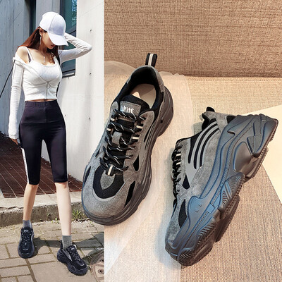 

Ins super fire autumn new old shoes womens thick-soled Korean sports shoes casual wild one genera