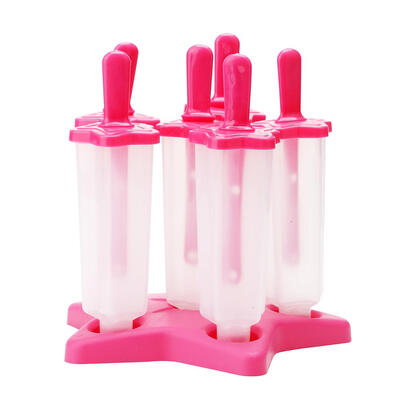 

6 Cell DIY Frozen Ice Cream Mold Ice Lolly Mould Ice Cube Maker Freezer