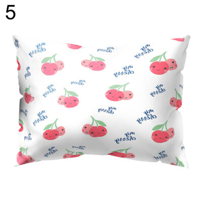 

Cute Cherry Printed Rectangle Throw Pillow Case Cushion Cover Home Car Decor