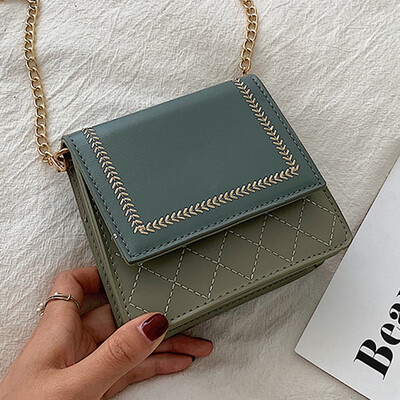 

On the new 2019 summer new fashion casual color shoulder slung handbag Korean version of Joker small square bag