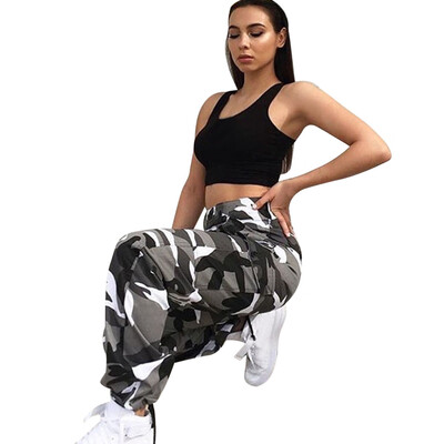 

Tailored Women Sports Camo Cargo Pants Outdoor Casual Camouflage Trousers Jeans GYL