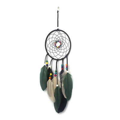 

Feathers Beads Handmade Dreamcatcher Craft Dream Catcher Net Home Car Decor