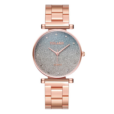 

Women Watches Gradient Frosting Dial Ladies Quartz Wristwatch Business Alloy Strap Casual Clock Dress Gift Relogio Feminino