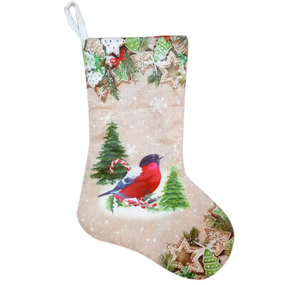 

New Hot Knitted Christmas Stockings Ornaments Gift Holders With Two Pom-Poms Xmas Tree Fireplace Hanging Seasonal Decorations