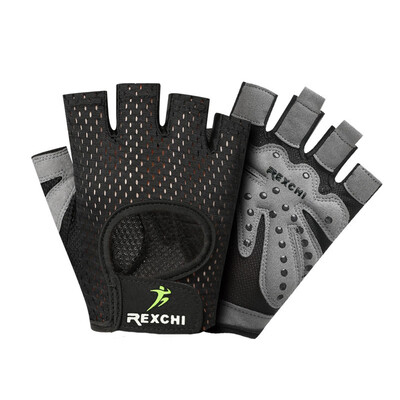 

Half Finger Non-slip Unisex 1 Pair Gloves Elastic Silicone Pads Workout Training