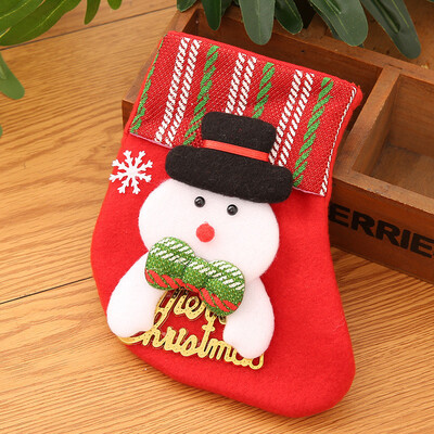 

〖Follure〗Christmas Stockings Socks Santa Claus Candy Gift Bag Xmas Hanging Decor