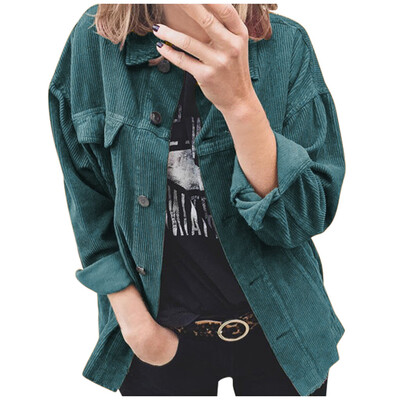 

Toponeto Womens Autumn And Winter Solid Button Long-sleeved Clothes Sweater Coat