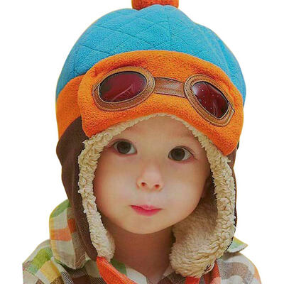 

Toddlers Cool Baby Boy Girl Infant Winter Pilot Warm Cap Hat Beanie