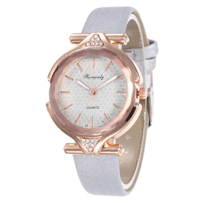 

New leather scale popular ladies watch wholesale student simple fashion watch