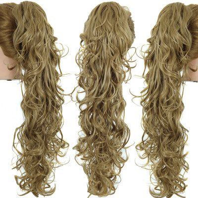 

〖Follure〗Long Clip-in Curly Claw Jaw Ponytail Clip In Hair Extensions Wavy Hairpiece