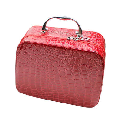 

Small Square Solid Color Handbag Mirror Cosmetics Storage Bag Makeup Bags