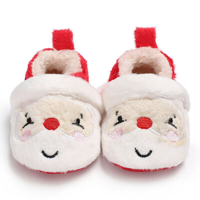 

Christmas Santa Shape Toddler Infant Soft Sole Baby Girls Boys Prewalker Shoes