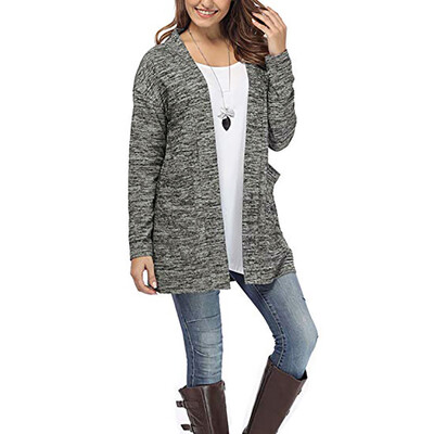 

Toponeto Women Long Sleeve Pockets Tops Blouse Loose Long Cardigan Coat Jacket Outwear