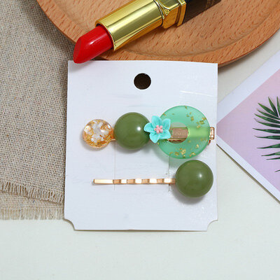 

Flower Acrylic Hairpin Simple Hairpin Hair AccessoriesPearl Hair Clip for Women