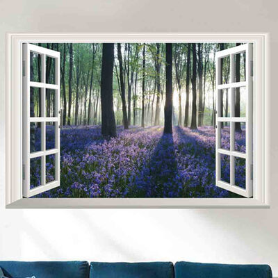 

3D Window View Removable Wall Stickers Wall Decals Home Decor Mural