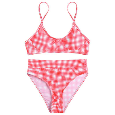 

Padded Women Bikini Set 2 Piece High Waist Swimsuit