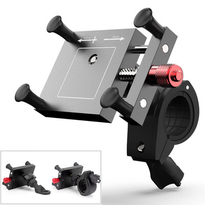 

Adjustable Motorbike Rear View MirrorHandlebar Mount Mobile Phone Holder