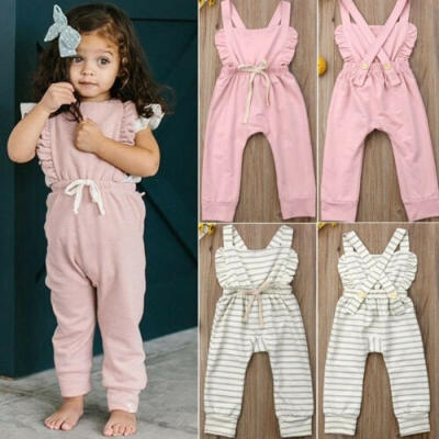 

Lovely Newborn Baby Girl Cotton Ruffle Romper Jumpsuit Sunsuit Outfit Clothes