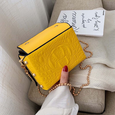 

Tailored New Female Bag Chain Female Bag Small Square Bag Casual Slung Chain Shoulder Bag