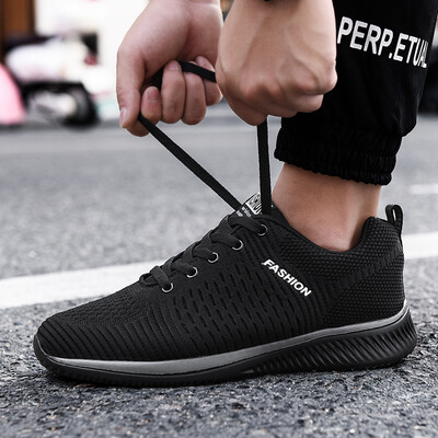 

2019 summer mens shoes net red sports casual mens running tide shoes summer breathable thin section mesh mesh black