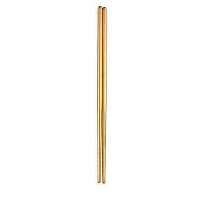 

Toponeto 1 Pair Stainless Steel Tableware Colorful Length 23cm Chopsticks Dishware GD