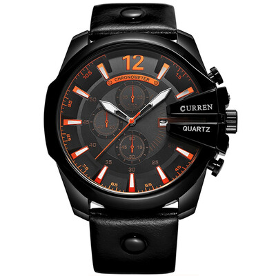 

CURREN Men\s Luxury Band Material Type Leather Sport Watch